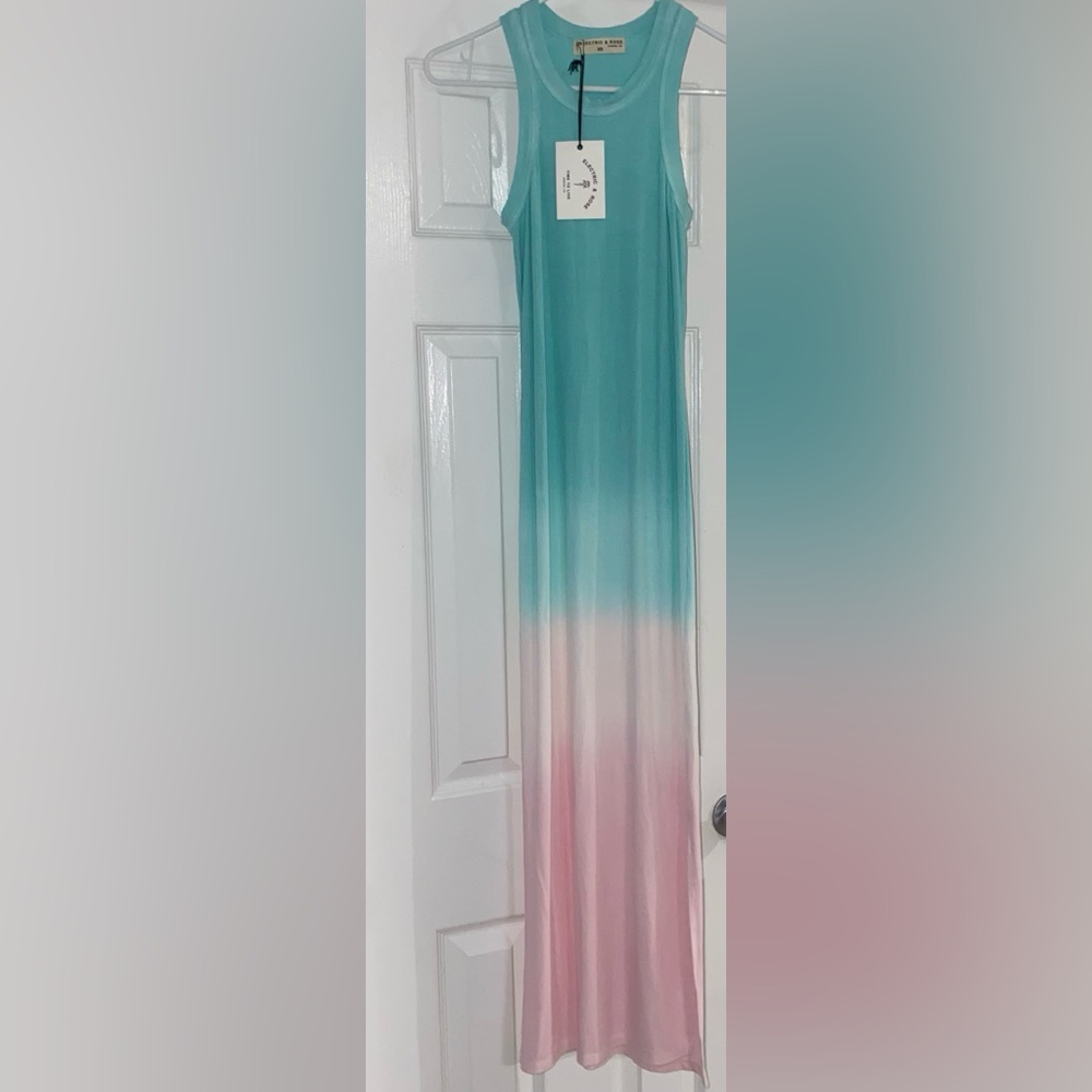 ELECTRIC & ROSE BLUE HOLLY SUNSET MAXI DRESS